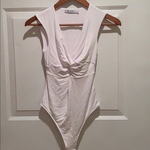 T by Alexander Wang twist-front tee shirt bodysuit